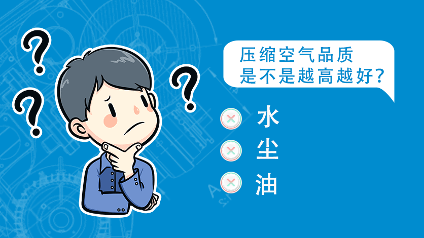壓縮空氣品質是不是越高越好？